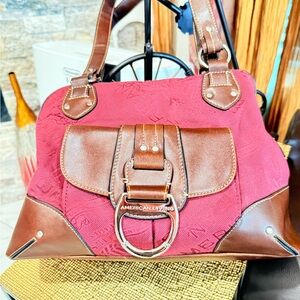 American Living Women's burgundy and Brown Satchel Handbag